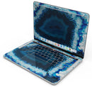 Vivid Blue Agate Crystal - Skin Decal Wrap Kit Compatible with the Apple MacBook Pro, Pro with Touch Bar or Air (11", 12", 13", 15" & 16" - All Versions Available)