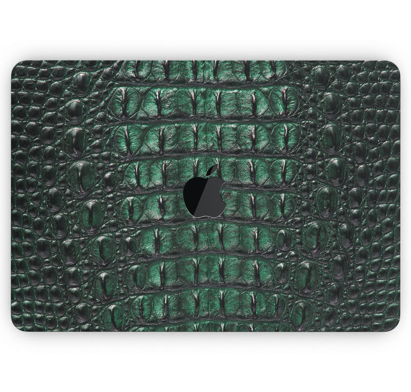 Vivid Green Crocodile Skin - Skin Decal Wrap Kit Compatible with the Apple MacBook Pro, Pro with Touch Bar or Air (11", 12", 13", 15" & 16" - All Versions Available)