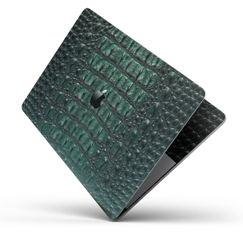 Vivid Green Crocodile Skin - Skin Decal Wrap Kit Compatible with the Apple MacBook Pro, Pro with Touch Bar or Air (11", 12", 13", 15" & 16" - All Versions Available)
