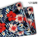 Vivid Tropical Red Floral v1 - Skin Decal Wrap Kit Compatible with the Apple MacBook Pro, Pro with Touch Bar or Air (11", 12", 13", 15" & 16" - All Versions Available)
