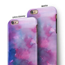 Vivid Absorbed Watercolor Texture iPhone 6/6s or 6/6s Plus 2-Piece Hybrid INK-Fuzed Case