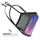 Vivid Absorbed Watercolor Texture - Made in USA Mouth Cover Unisex Anti-Dust Cotton Blend Reusable & Washable Face Mask with Adjustable Sizing for Adult or Child