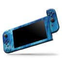 Vivid Agate Vein Slice Blue V10 // Skin Decal Wrap Kit for Nintendo Switch Console & Dock, Joy-Cons, Pro Controller, Lite, 3DS XL, 2DS XL, DSi, or Wii - Vinyl Skin Wrap for Nintendo Switch 2, OLED, Lite, Pro Controller, Wii & Classic Handhelds