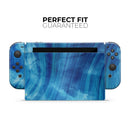 Vivid Agate Vein Slice Blue V10 // Skin Decal Wrap Kit for Nintendo Switch Console & Dock, Joy-Cons, Pro Controller, Lite, 3DS XL, 2DS XL, DSi, or Wii - Vinyl Skin Wrap for Nintendo Switch 2, OLED, Lite, Pro Controller, Wii & Classic Handhelds