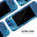 Vivid Agate Vein Slice Blue V10 // Skin Decal Wrap Kit for Nintendo Switch Console & Dock, Joy-Cons, Pro Controller, Lite, 3DS XL, 2DS XL, DSi, or Wii - Vinyl Skin Wrap for Nintendo Switch 2, OLED, Lite, Pro Controller, Wii & Classic Handhelds