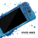 Vivid Agate Vein Slice Blue V10 // Skin Decal Wrap Kit for Nintendo Switch Console & Dock, Joy-Cons, Pro Controller, Lite, 3DS XL, 2DS XL, DSi, or Wii - Vinyl Skin Wrap for Nintendo Switch 2, OLED, Lite, Pro Controller, Wii & Classic Handhelds