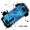 Vivid Agate Vein Slice Blue V10 // Full Body Skin Decal Wrap Kit for the Steam Deck handheld gaming computer