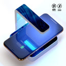 Vivid Agate Vein Slice Blue V10 UV Germicidal Sanitizing Sterilizing Wireless Smart Phone Screen Cleaner + Charging Station