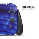 Vivid Agate Vein Slice Blue V11 // Skin Decal Wrap Kit for Nintendo Switch Console & Dock, Joy-Cons, Pro Controller, Lite, 3DS XL, 2DS XL, DSi, or Wii - Vinyl Skin Wrap for Nintendo Switch 2, OLED, Lite, Pro Controller, Wii & Classic Handhelds