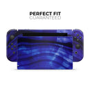 Vivid Agate Vein Slice Blue V11 // Skin Decal Wrap Kit for Nintendo Switch Console & Dock, Joy-Cons, Pro Controller, Lite, 3DS XL, 2DS XL, DSi, or Wii - Vinyl Skin Wrap for Nintendo Switch 2, OLED, Lite, Pro Controller, Wii & Classic Handhelds