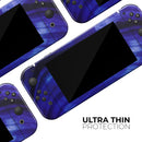 Vivid Agate Vein Slice Blue V11 // Skin Decal Wrap Kit for Nintendo Switch Console & Dock, Joy-Cons, Pro Controller, Lite, 3DS XL, 2DS XL, DSi, or Wii - Vinyl Skin Wrap for Nintendo Switch 2, OLED, Lite, Pro Controller, Wii & Classic Handhelds