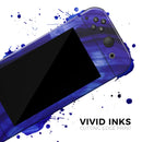 Vivid Agate Vein Slice Blue V11 // Skin Decal Wrap Kit for Nintendo Switch Console & Dock, Joy-Cons, Pro Controller, Lite, 3DS XL, 2DS XL, DSi, or Wii - Vinyl Skin Wrap for Nintendo Switch 2, OLED, Lite, Pro Controller, Wii & Classic Handhelds