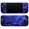 Vivid Agate Vein Slice Blue V11 // Full Body Skin Decal Wrap Kit for the Steam Deck handheld gaming computer