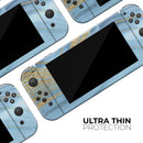 Vivid Agate Vein Slice Blue V12 // Skin Decal Wrap Kit for Nintendo Switch Console & Dock, Joy-Cons, Pro Controller, Lite, 3DS XL, 2DS XL, DSi, or Wii - Vinyl Skin Wrap for Nintendo Switch 2, OLED, Lite, Pro Controller, Wii & Classic Handhelds