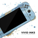 Vivid Agate Vein Slice Blue V12 // Skin Decal Wrap Kit for Nintendo Switch Console & Dock, Joy-Cons, Pro Controller, Lite, 3DS XL, 2DS XL, DSi, or Wii - Vinyl Skin Wrap for Nintendo Switch 2, OLED, Lite, Pro Controller, Wii & Classic Handhelds