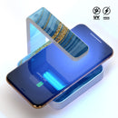 Vivid Agate Vein Slice Blue V12 UV Germicidal Sanitizing Sterilizing Wireless Smart Phone Screen Cleaner + Charging Station