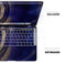 Vivid Agate Vein Slice Blue V2 - Skin Decal Wrap Kit Compatible with the Apple MacBook Pro, Pro with Touch Bar or Air (11", 12", 13", 15" & 16" - All Versions Available)