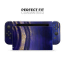 Vivid Agate Vein Slice Blue V2 // Skin Decal Wrap Kit for Nintendo Switch Console & Dock, Joy-Cons, Pro Controller, Lite, 3DS XL, 2DS XL, DSi, or Wii - Vinyl Skin Wrap for Nintendo Switch 2, OLED, Lite, Pro Controller, Wii & Classic Handhelds