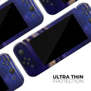 Vivid Agate Vein Slice Blue V2 // Skin Decal Wrap Kit for Nintendo Switch Console & Dock, Joy-Cons, Pro Controller, Lite, 3DS XL, 2DS XL, DSi, or Wii - Vinyl Skin Wrap for Nintendo Switch 2, OLED, Lite, Pro Controller, Wii & Classic Handhelds