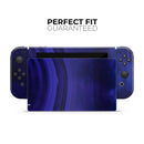 Vivid Agate Vein Slice Blue V3 // Skin Decal Wrap Kit for Nintendo Switch Console & Dock, Joy-Cons, Pro Controller, Lite, 3DS XL, 2DS XL, DSi, or Wii - Vinyl Skin Wrap for Nintendo Switch 2, OLED, Lite, Pro Controller, Wii & Classic Handhelds