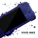 Vivid Agate Vein Slice Blue V3 // Skin Decal Wrap Kit for Nintendo Switch Console & Dock, Joy-Cons, Pro Controller, Lite, 3DS XL, 2DS XL, DSi, or Wii - Vinyl Skin Wrap for Nintendo Switch 2, OLED, Lite, Pro Controller, Wii & Classic Handhelds