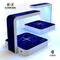 Vivid Agate Vein Slice Blue V3 UV Germicidal Sanitizing Sterilizing Wireless Smart Phone Screen Cleaner + Charging Station