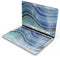 Vivid Agate Vein Slice Blue V4 - Skin Decal Wrap Kit Compatible with the Apple MacBook Pro, Pro with Touch Bar or Air (11", 12", 13", 15" & 16" - All Versions Available)