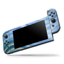 Vivid Agate Vein Slice Blue V4 // Skin Decal Wrap Kit for Nintendo Switch Console & Dock, Joy-Cons, Pro Controller, Lite, 3DS XL, 2DS XL, DSi, or Wii - Vinyl Skin Wrap for Nintendo Switch 2, OLED, Lite, Pro Controller, Wii & Classic Handhelds