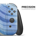 Vivid Agate Vein Slice Blue V4 // Skin Decal Wrap Kit for Nintendo Switch Console & Dock, Joy-Cons, Pro Controller, Lite, 3DS XL, 2DS XL, DSi, or Wii - Vinyl Skin Wrap for Nintendo Switch 2, OLED, Lite, Pro Controller, Wii & Classic Handhelds