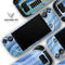 Vivid Agate Vein Slice Blue V4 // Full Body Skin Decal Wrap Kit for the Steam Deck handheld gaming computer