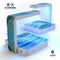 Vivid Agate Vein Slice Blue V4 UV Germicidal Sanitizing Sterilizing Wireless Smart Phone Screen Cleaner + Charging Station