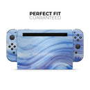 Vivid Agate Vein Slice Blue V5 // Skin Decal Wrap Kit for Nintendo Switch Console & Dock, Joy-Cons, Pro Controller, Lite, 3DS XL, 2DS XL, DSi, or Wii - Vinyl Skin Wrap for Nintendo Switch 2, OLED, Lite, Pro Controller, Wii & Classic Handhelds