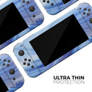 Vivid Agate Vein Slice Blue V5 // Skin Decal Wrap Kit for Nintendo Switch Console & Dock, Joy-Cons, Pro Controller, Lite, 3DS XL, 2DS XL, DSi, or Wii - Vinyl Skin Wrap for Nintendo Switch 2, OLED, Lite, Pro Controller, Wii & Classic Handhelds