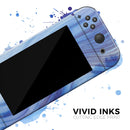Vivid Agate Vein Slice Blue V5 // Skin Decal Wrap Kit for Nintendo Switch Console & Dock, Joy-Cons, Pro Controller, Lite, 3DS XL, 2DS XL, DSi, or Wii - Vinyl Skin Wrap for Nintendo Switch 2, OLED, Lite, Pro Controller, Wii & Classic Handhelds