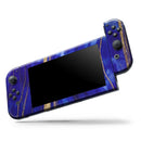 Vivid Agate Vein Slice Blue V6 // Skin Decal Wrap Kit for Nintendo Switch Console & Dock, Joy-Cons, Pro Controller, Lite, 3DS XL, 2DS XL, DSi, or Wii - Vinyl Skin Wrap for Nintendo Switch 2, OLED, Lite, Pro Controller, Wii & Classic Handhelds