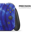 Vivid Agate Vein Slice Blue V6 // Skin Decal Wrap Kit for Nintendo Switch Console & Dock, Joy-Cons, Pro Controller, Lite, 3DS XL, 2DS XL, DSi, or Wii - Vinyl Skin Wrap for Nintendo Switch 2, OLED, Lite, Pro Controller, Wii & Classic Handhelds