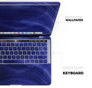 Vivid Agate Vein Slice Blue V7 - Skin Decal Wrap Kit Compatible with the Apple MacBook Pro, Pro with Touch Bar or Air (11", 12", 13", 15" & 16" - All Versions Available)