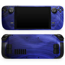 Vivid Agate Vein Slice Blue V7 // Vinyl Skin Wrap for Steam Deck OLED & Steam Deck (LCD) — Soft Matte or Ultra Gloss
