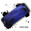 Vivid Agate Vein Slice Blue V7 // Vinyl Skin Wrap for Steam Deck OLED & Steam Deck (LCD) — Soft Matte or Ultra Gloss