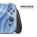 Vivid Agate Vein Slice Blue V8 // Skin Decal Wrap Kit for Nintendo Switch Console & Dock, Joy-Cons, Pro Controller, Lite, 3DS XL, 2DS XL, DSi, or Wii - Vinyl Skin Wrap for Nintendo Switch 2, OLED, Lite, Pro Controller, Wii & Classic Handhelds