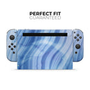 Vivid Agate Vein Slice Blue V8 // Skin Decal Wrap Kit for Nintendo Switch Console & Dock, Joy-Cons, Pro Controller, Lite, 3DS XL, 2DS XL, DSi, or Wii - Vinyl Skin Wrap for Nintendo Switch 2, OLED, Lite, Pro Controller, Wii & Classic Handhelds