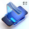 Vivid Agate Vein Slice Blue V8 UV Germicidal Sanitizing Sterilizing Wireless Smart Phone Screen Cleaner + Charging Station