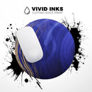 Vivid Agate Vein Slice Blue V9// WaterProof Rubber Foam Backed Anti-Slip Mouse Pad for Home Work Office or Gaming Computer Desk