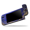 Vivid Agate Vein Slice Blue V9 // Skin Decal Wrap Kit for Nintendo Switch Console & Dock, Joy-Cons, Pro Controller, Lite, 3DS XL, 2DS XL, DSi, or Wii - Vinyl Skin Wrap for Nintendo Switch 2, OLED, Lite, Pro Controller, Wii & Classic Handhelds