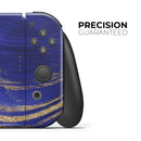 Vivid Agate Vein Slice Blue V9 // Skin Decal Wrap Kit for Nintendo Switch Console & Dock, Joy-Cons, Pro Controller, Lite, 3DS XL, 2DS XL, DSi, or Wii - Vinyl Skin Wrap for Nintendo Switch 2, OLED, Lite, Pro Controller, Wii & Classic Handhelds