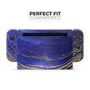 Vivid Agate Vein Slice Blue V9 // Skin Decal Wrap Kit for Nintendo Switch Console & Dock, Joy-Cons, Pro Controller, Lite, 3DS XL, 2DS XL, DSi, or Wii - Vinyl Skin Wrap for Nintendo Switch 2, OLED, Lite, Pro Controller, Wii & Classic Handhelds