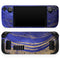 Vivid Agate Vein Slice Blue V9 // Full Body Skin Decal Wrap Kit for the Steam Deck handheld gaming computer