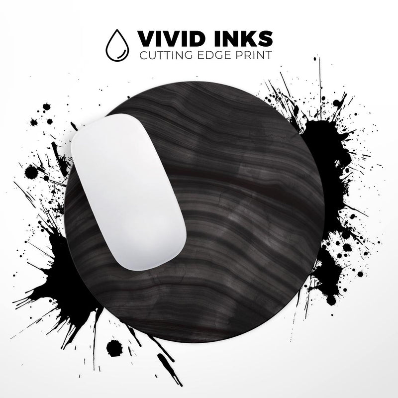 Vivid Agate Vein Slice Foiled V10// WaterProof Rubber Foam Backed Anti-Slip Mouse Pad for Home Work Office or Gaming Computer Desk