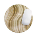 Vivid Agate Vein Slice Foiled V12// WaterProof Rubber Foam Backed Anti-Slip Mouse Pad for Home Work Office or Gaming Computer Desk