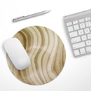 Vivid Agate Vein Slice Foiled V12// WaterProof Rubber Foam Backed Anti-Slip Mouse Pad for Home Work Office or Gaming Computer Desk